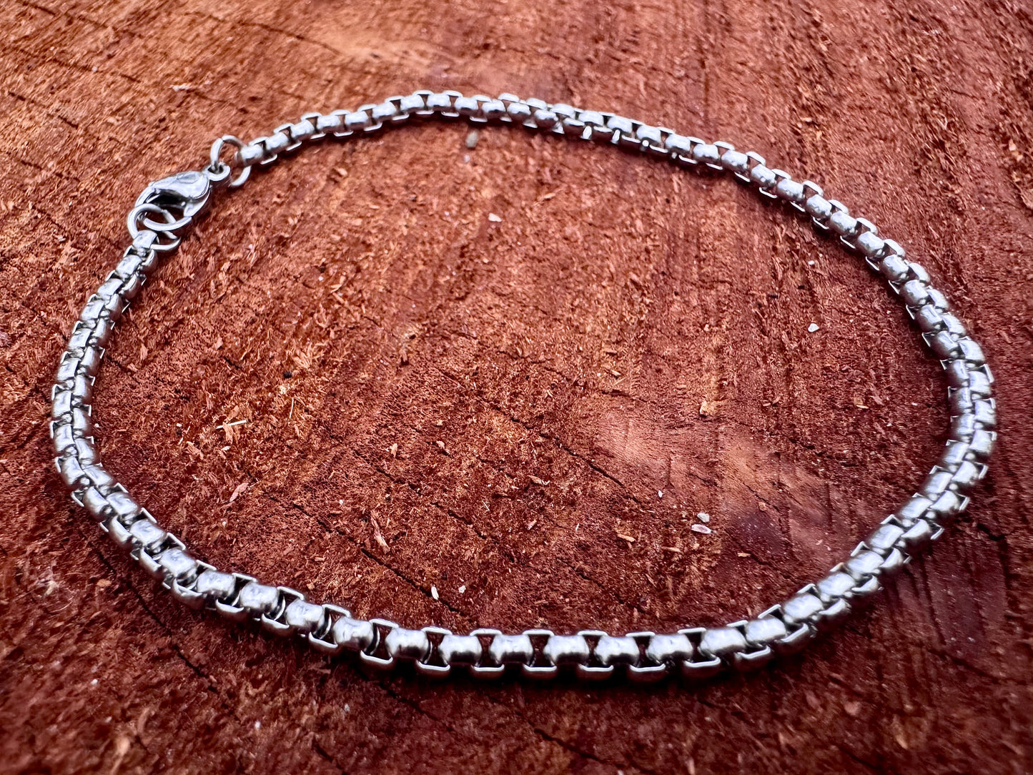Silver Box Chain Bracelet