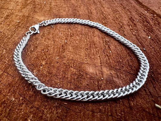 Silver Wheat Chain Bracelet