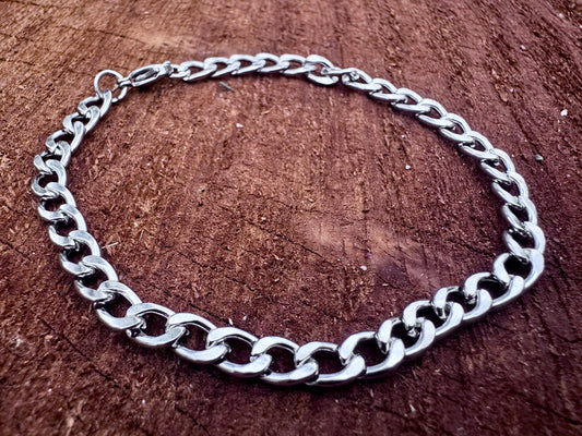 Silver Cuban Link Bracelet